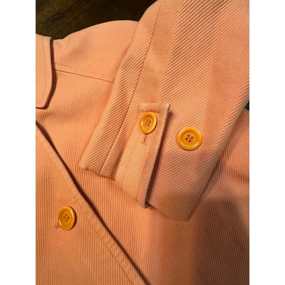 Talbots Quarter Sleeve Blazer Pea Coat Jacket Women 10 Spring Transitional Art - Picture 11 of 12